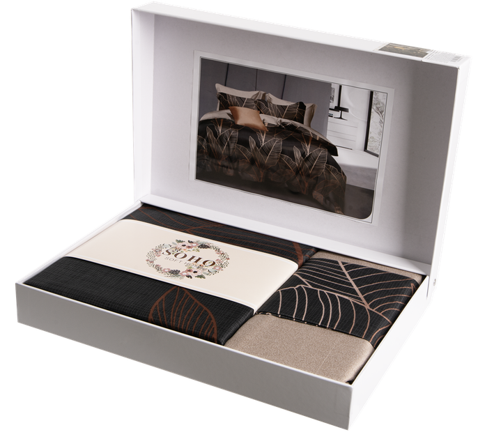 Комплект постільної білизни SOHO Євро Lounge Glam Brown (A130159) - Фото 4 Комплект постільної білизни SOHO Євро Lounge Glam Brown (A130159) - зображення 4