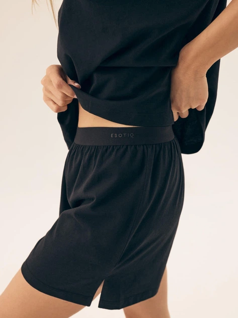 Піжамні шорти жіночі бавовняні Esotiq Ruthie 42492-99X S Чорні (5903972503850) - зображення 5