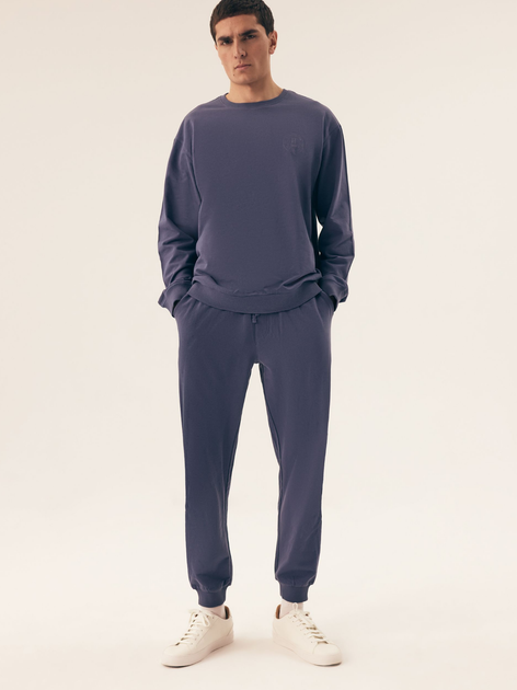 Spodnie od piżamy męskie bawełniane Henderson Outdoor 42822-95X XL Granatowe - obraz 3