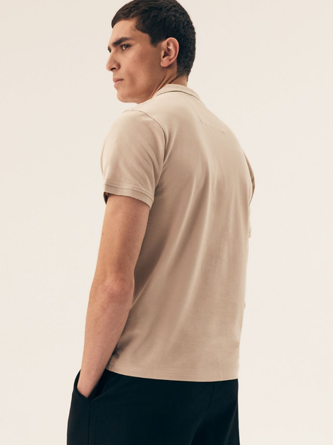 Поло довге чоловіче Henderson Mile 43025-02X 2XL Бежеве (5903972391174) - зображення 2