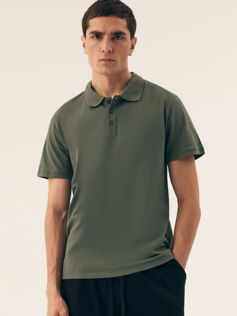 Поло довге чоловіче Henderson Mile 43025-87X 2XL Зелене (5903972391273) - зображення 1