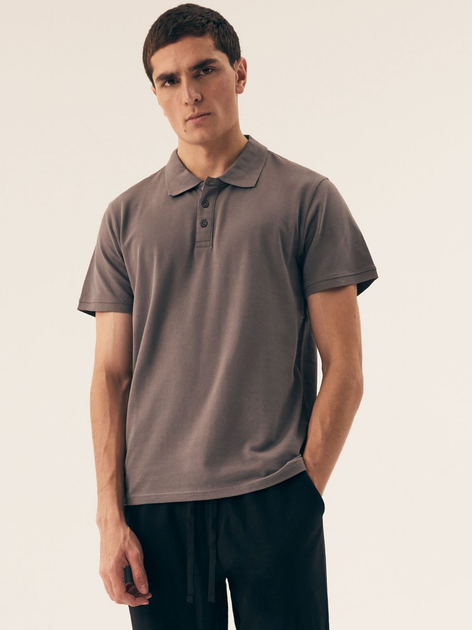 Koszulka polo męska Henderson Mile 43025-90X 2XL Szara - obraz 1