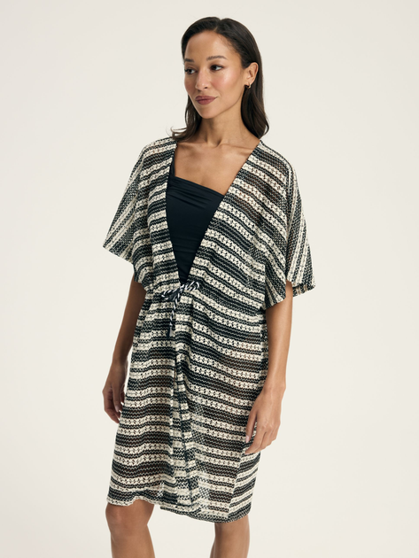 Халат пляжний жіночий Esotiq Felicita 43134-99X L/XL Чорний (5903972568217) - зображення 5