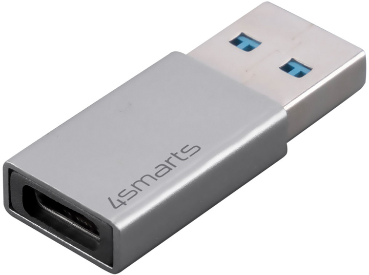 Adapter 4smarts USB Type-A 3.0 - USB Type-C 2pcs. Silver (4252011904471) - obraz 2