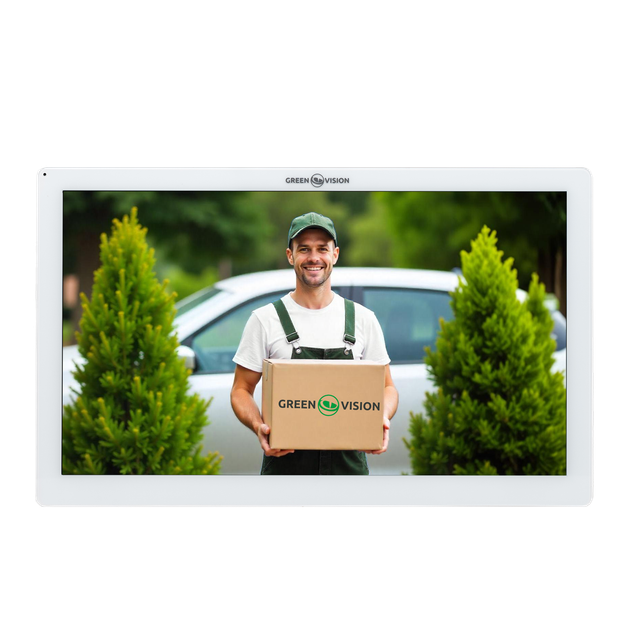 Цветной Wi-Fi AHD видеодомофон GreenVision GV-061-AHD-M-VD10SD White - Фото 1 Цветной Wi-Fi AHD видеодомофон GreenVision GV-061-AHD-M-VD10SD White - изображение 1