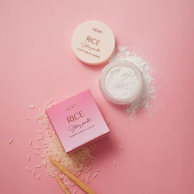 Рисовая пудра Hean Rice Setting Powder для фиксации макияжа 8 г (5907474400709) - Фото 3 Рисовая пудра Hean Rice Setting Powder для фиксации макияжа 8 г (5907474400709) - изображение 3