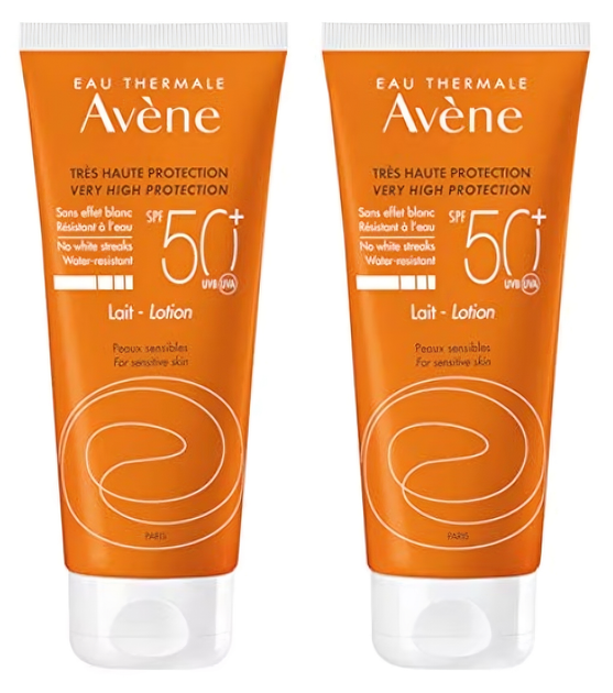 Набір Сонцезахисне молочко Avene Spf 50+ 2 x 250 мл (3282779423021) - зображення 1
