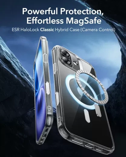 Чохол ESR HaloLock Classic Hybrid Case (Camera Control) Frosted Black для iPhone 16 (1A81600201) - зображення 2