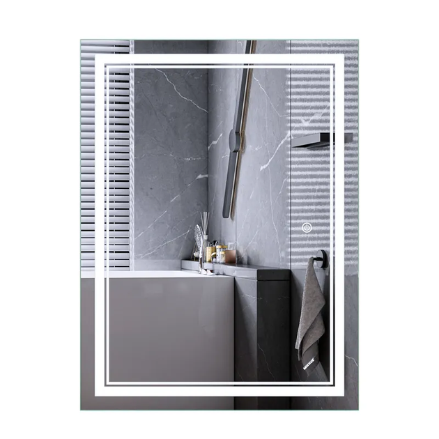Дзеркало Mixxus Premium QUADRO MR20-90x70-REVERSE (LED Touch, Anti-fog, димер) (MP6621) - Фото 1 Дзеркало Mixxus Premium QUADRO MR20-90x70-REVERSE (LED Touch, Anti-fog, димер) (MP6621) - зображення 1
