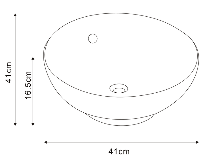 Раковина накладна Mixxus Premium TOPPER-0201 GRAY 410x410x165mm з переливом (MP6649) - изображение 9