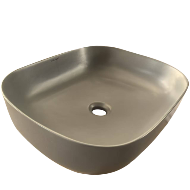 Раковина накладна Mixxus Premium DIVERSE-0115 GRAY 490x395x135mm (MP6650) - изображение 2