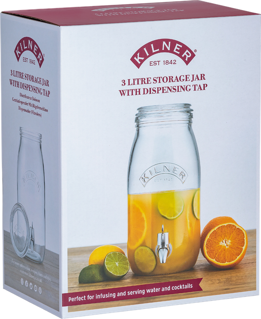 Диспенсер для напоїв Kilner з краником 3 л (5010853253565) - зображення 2