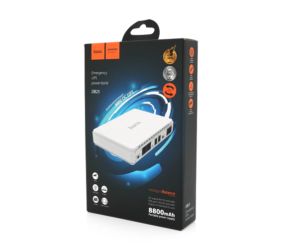 ИБП HOCO DB25 для роутеров/коммутаторов/PON/POE 8800mAh - Фото 4 ИБП HOCO DB25 для роутеров/коммутаторов/PON/POE 8800mAh - изображение 4