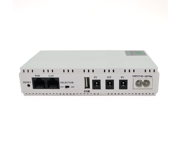 ИБП Voltronic DC1018P/10400 для роутеров/коммутаторов/PON/POE-430 10400mAh White - Фото 3 ИБП Voltronic DC1018P/10400 для роутеров/коммутаторов/PON/POE-430 10400mAh White - изображение 3