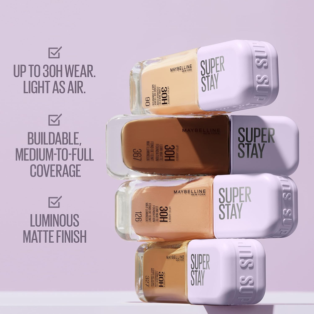 Podkład matujący Maybelline New York Superstay Lumi 337 30 ml (3600531691820) - obraz 3