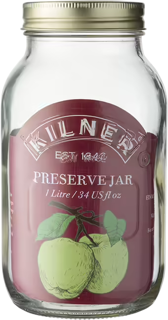 Słoik do konserwacji Kilner Preserve Jars przezroczysty 1 l (5010853138022) - obraz 2