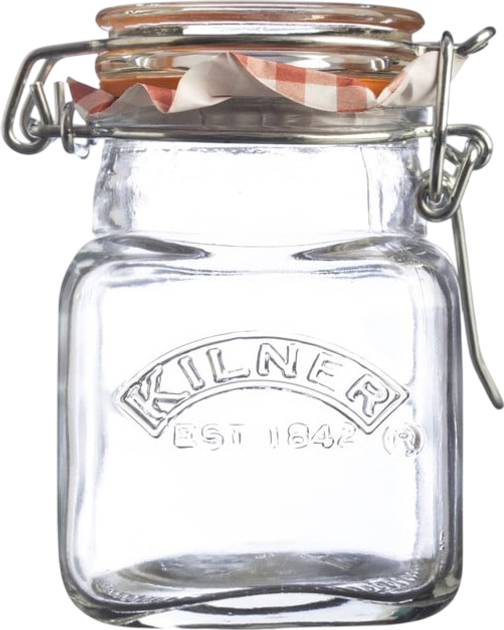 Słoik Kilner Square Spice Jars szklana z klipsem 70 ml (5010853174549) - obraz 1