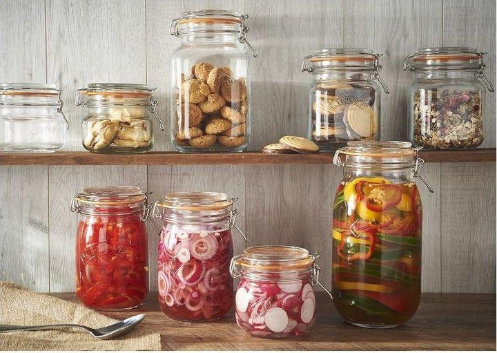 Банка Kilner Round Clip Top Jars прозора 2 л (5010853158419) - зображення 5