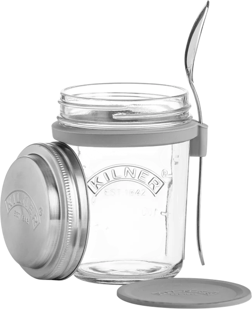 Słoik Kilner z łyżeczką przeźroczysty 350 ml (5010853253046) - obraz 2