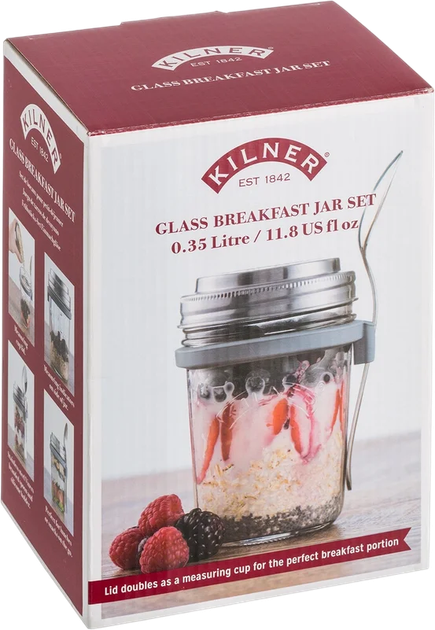Банка Kilner з ложкою прозора 350 мл (5010853253046) - зображення 4