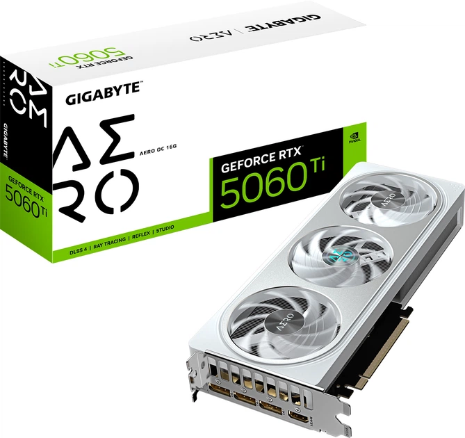 Відеокарта Gigabyte PCI-Ex GeForce RTX 5060 Ti AERO OC 16G 16GB