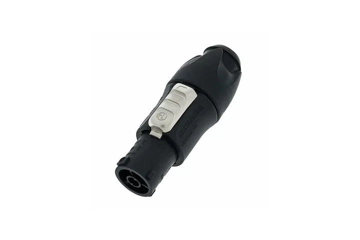 Роз'єм Neutrik NAC3FX-W-TOP powerCON гніздо чорне 3 контакти 16/20 A 250 В кабель Ø 6–12 мм гвинтова клема 1.0–2.5 мм² (12 AWG) - зображення 2