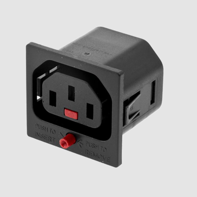 Разъем панельный SCOLMORE ACP-135015BK гнездо IEC Lock C13 IEC320 серия IEC Lock с фиксацией соединения 3 контакта - Фото 3 Разъем панельный SCOLMORE ACP-135015BK гнездо IEC Lock C13 IEC320 серия IEC Lock с фиксацией соединения 3 контакта - изображение 3