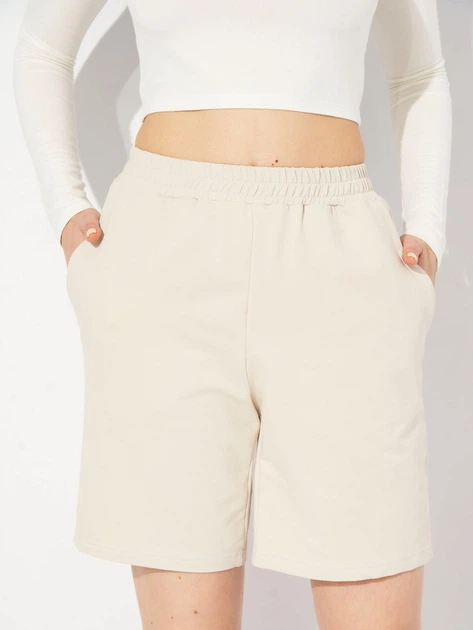 Спортивные шорты женские Ray Basic U0701W 2XL Бежевые (RAY2000000030463) - Фото 4 Спортивные шорты женские Ray Basic U0701W 2XL Бежевые (RAY2000000030463) - изображение 4