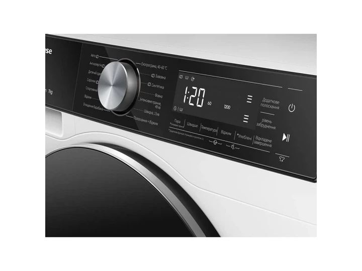 Пральна машина автоматична Hisense WF5S7041BW/UA - Фото 4 Пральна машина автоматична Hisense WF5S7041BW/UA - изображение 4