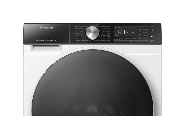 Пральна машина автоматична Hisense WF5S7041BW/UA - Фото 5 Пральна машина автоматична Hisense WF5S7041BW/UA - изображение 5