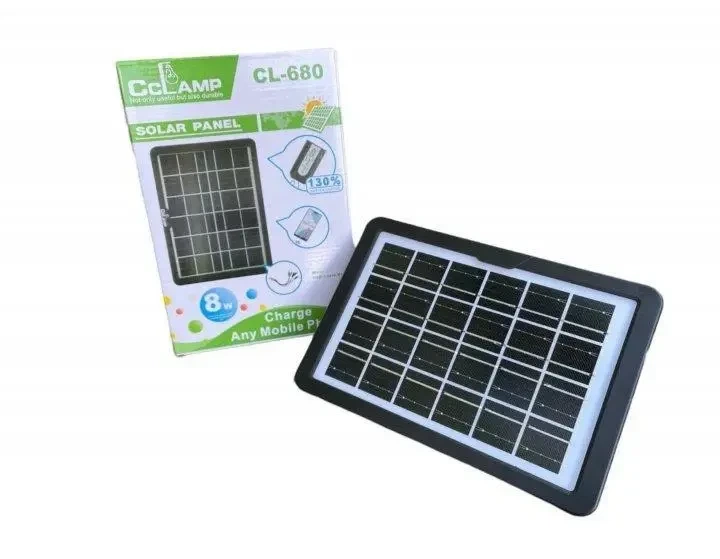Сонячна панель Clamp CLl-680 із USB виходом для кемпінгу, туризму, будинку, дачі, телефонів, планшетів, ноутбуків, ліхтариків, фотоапаратів - зображення 8
