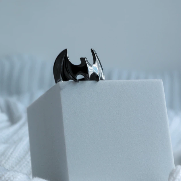 Безразмерное мужское кольцо из стали Bat - изображение 9