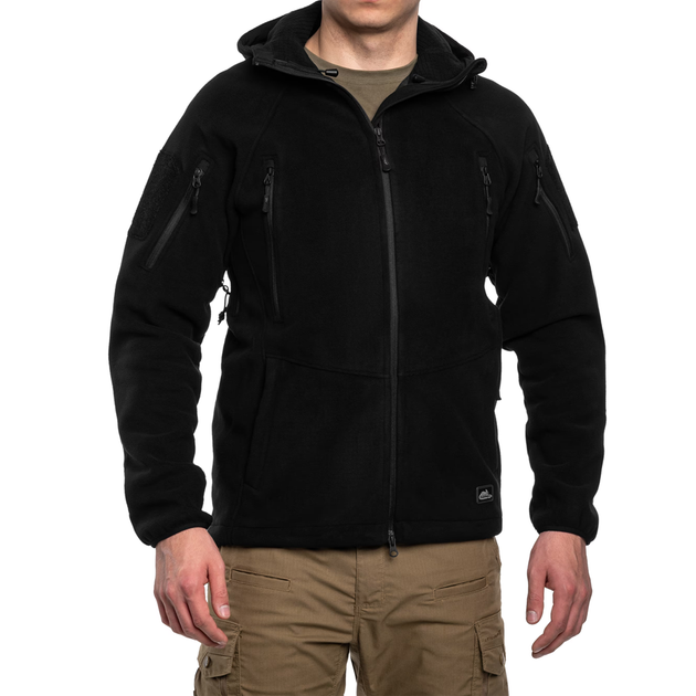 Флісова кофта Helikon Patriot Mk2 Hybrid Fleece - Black 2XL - зображення 4