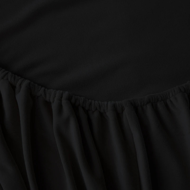 Акція на Простирадло на резинці MirSon Велюр Winter Frost 28-0007 Black Velvet 150х190 від Rozetka