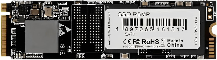 SSD диск AMD Radeon R5S 512GB NVMe M.2 PCIe 3.0 x4 3D NAND TLC (R5MP512G8) - зображення 1