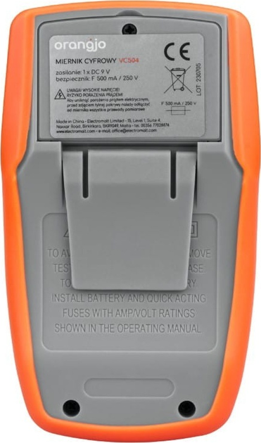 Універсальний мультиметр DPM Orangjo VC504 (5350673902831) - зображення 6