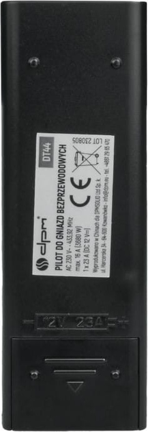 Zestaw inteligentnych gniazd DPM DT44 IP44 3 szt. Black (5906881220696) - obraz 10