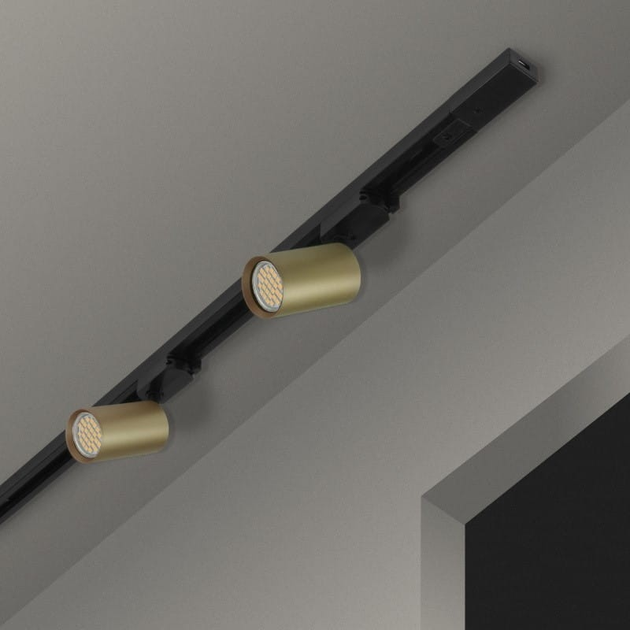 Трековий світильник DPM X-Line GU10 Золотий (STR-GU10-G) - зображення 6