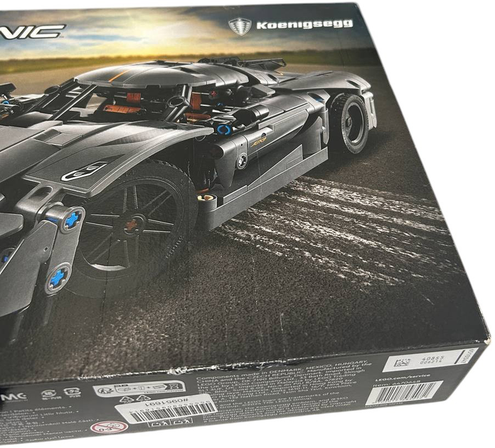 Zestaw klockow Lego Technic Szary hipersamochod Koenigsegg Jesko Absolut 801 element (42173) (955555909516914) - Outlet - obraz 4