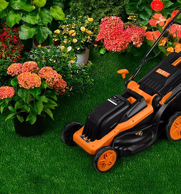 Газонокосарка акумуляторна NEO Tools 1600 Вт 380 мм 04-628 (5907558477931) - зображення 15