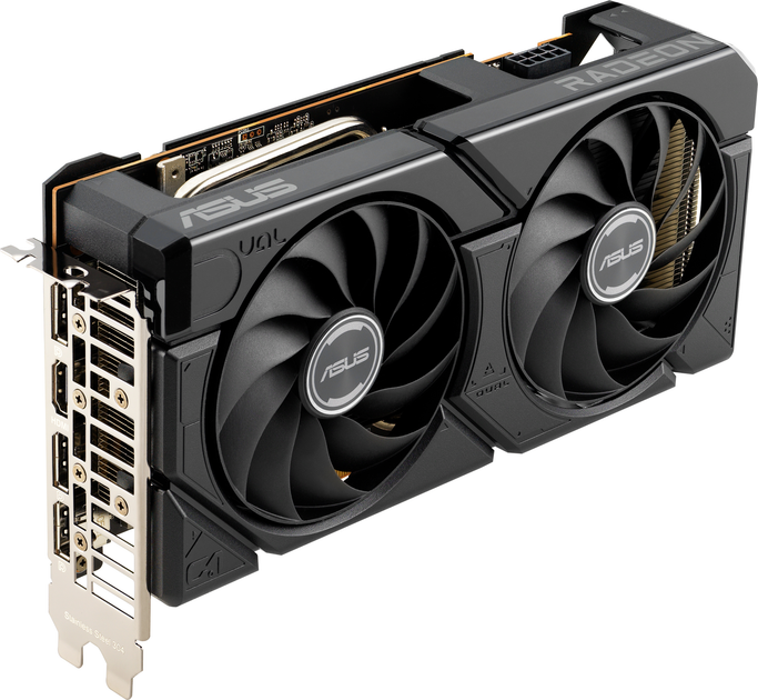 Відеокарта Asus PCI-Ex Radeon RX 7600 Dual EVO OC Edition 8GB GDDR6 (128bit) (2715/18000) (HDMI, 3 x DisplayPort) (90YV0LD0-M0NA00) - зображення 4