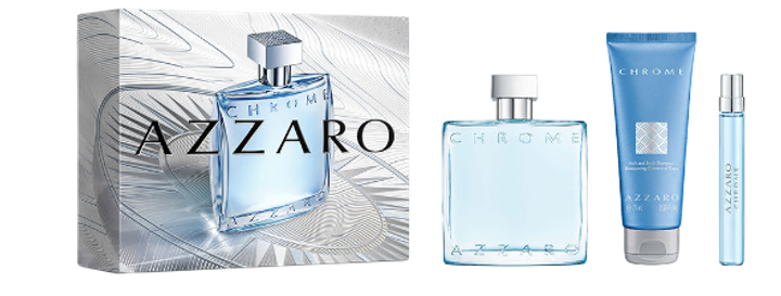 Zestaw Woda toaletowa męska Azzaro Chrome 100 ml + Żel pod prysznic 75 ml + Miniaturka 10 ml (3614274411195) - obraz 1