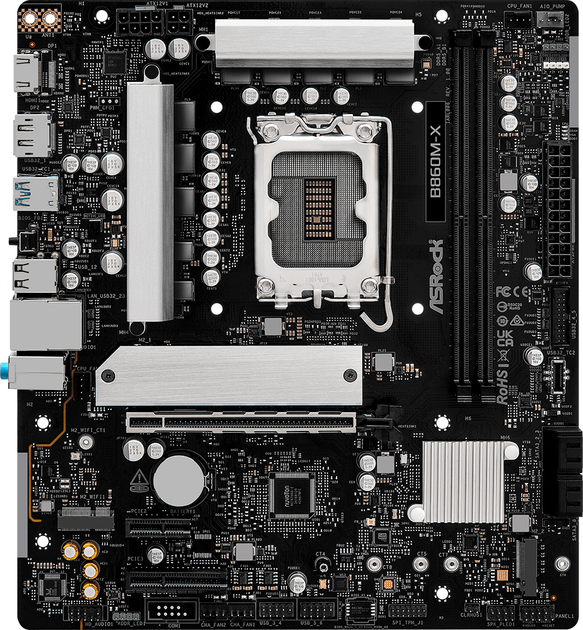 Материнська плата ASRock B860M-X (s1851, Intel B860, PCI-Ex16) - зображення 1