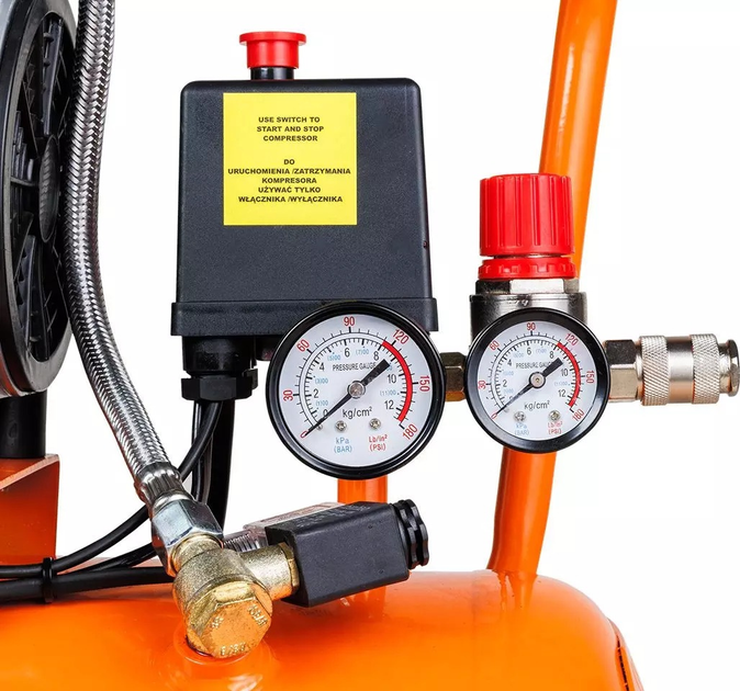 Kompresor bezolejowy NEO Tools 24 l 230 V 12K021-1 (5907558479621) - obraz 6