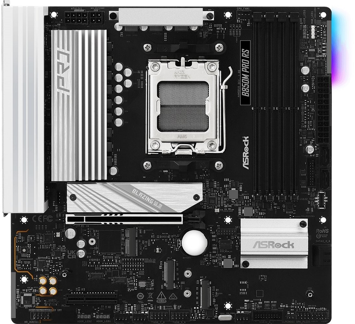 Материнська плата ASRock B850M Pro RS (sAM5, AMD B850, PCI-Ex16) - зображення 1