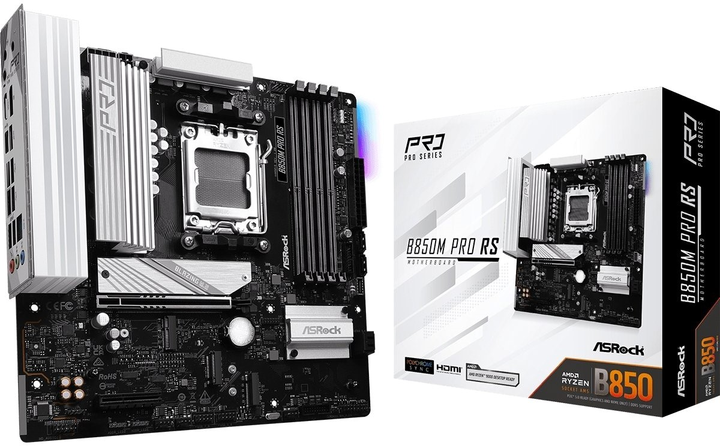 Материнська плата ASRock B850M Pro RS (sAM5, AMD B850, PCI-Ex16) - зображення 6