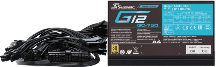 Zasilacz Seasonic G12 GC 750W (SSP-750RT2) - obraz 4