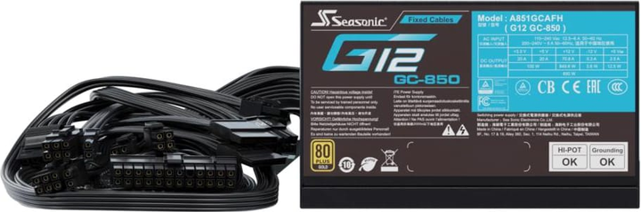 Блок живлення Seasonic G12 GC 850W (SSP-850RT2) - зображення 5