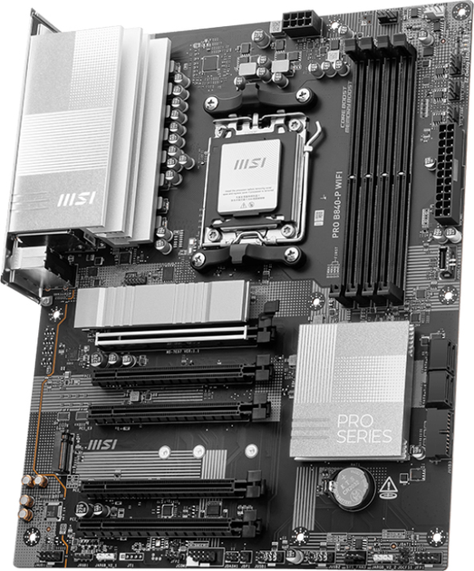 Материнська плата MSI PRO B840-P Wi-Fi (sAM5, AMD B840, PCI-Ex16) - зображення 3