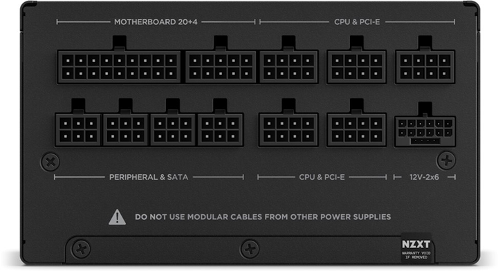 Блок живлення NZXT C1200 Gold ATX 3.1 Black (PA-2G2BB-EU) - зображення 4
